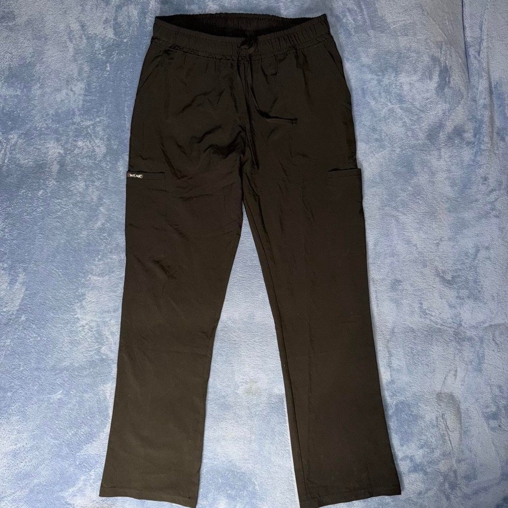 Healowear black scrub pants women size M